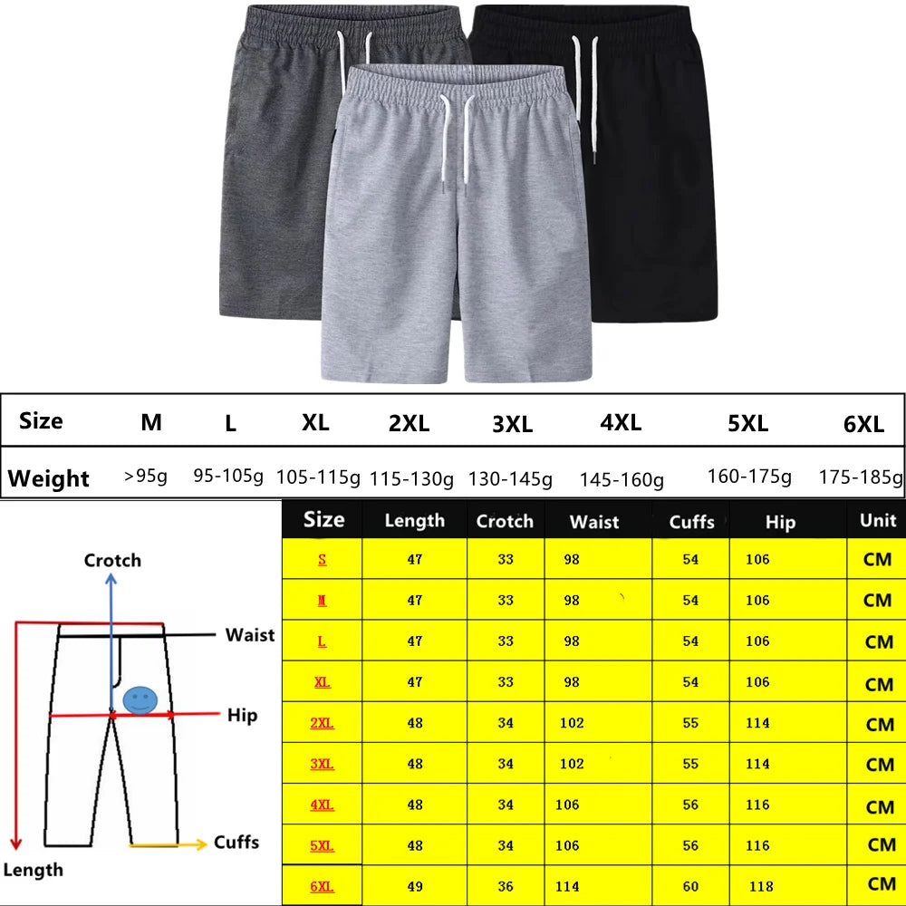 Short de sport d'été pour homme | Taille élastique et respirant