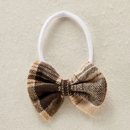 Hibobi Set aus kariertem Kleid mit Schleife und Haarband