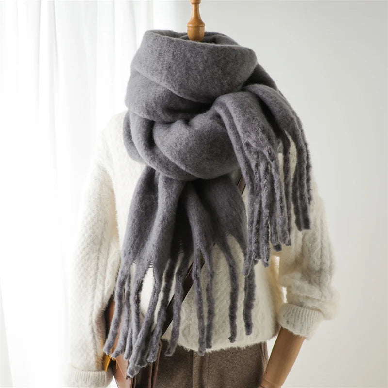 Women's Cashmere Winter Scarf- Thick, Soft Pashmina Wrap