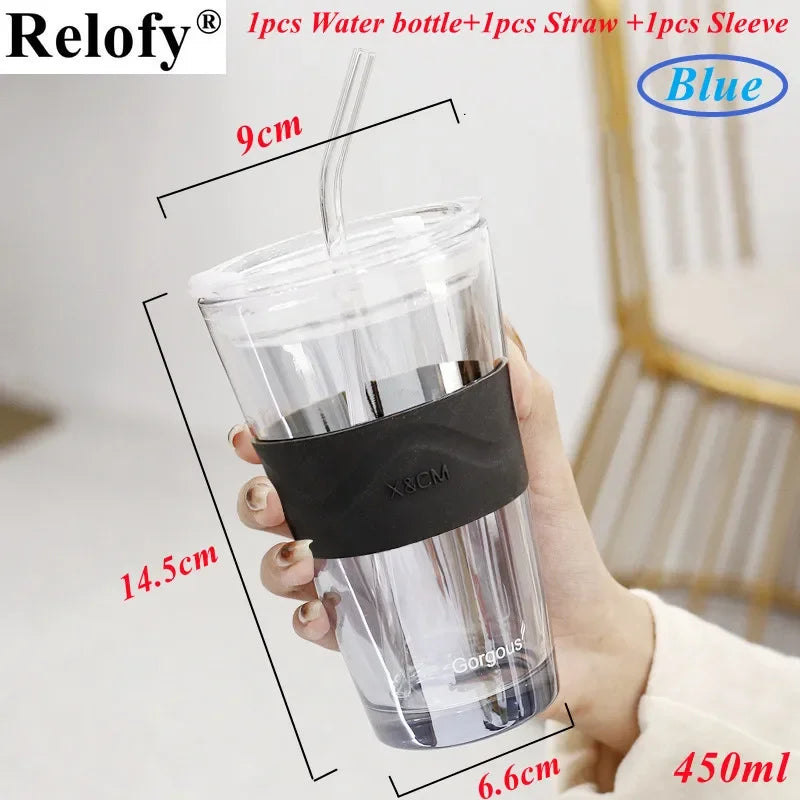 450ml Lead-Free Glass Mug Set