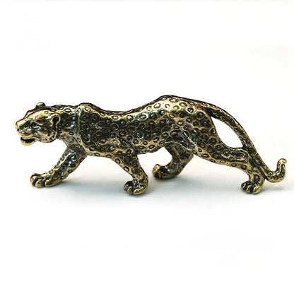 Vintage Brass Cheetah- Desktop Ornament