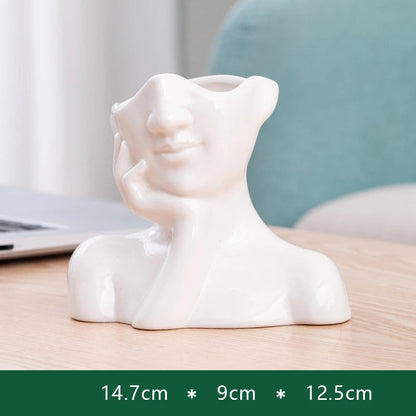 Nordic Style Ceramic Flower Vase Art