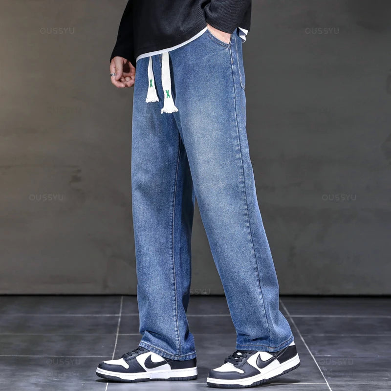 Loose Fit Jeans mit Kordelzug für Herren