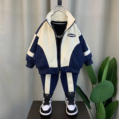 Korean Sportswear 2-Piece Jacket Set