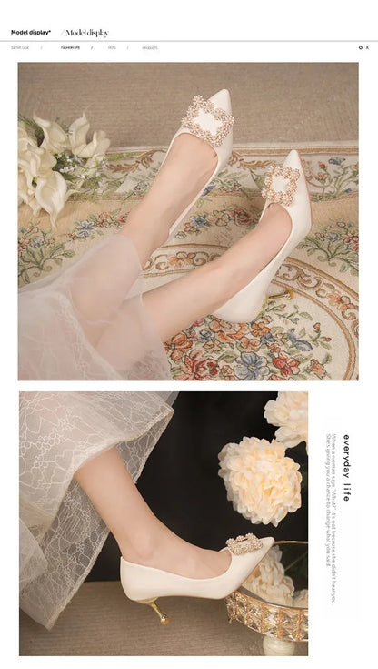 Women's Thin High Heeled Wedding Shoes
