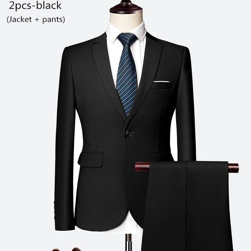 Men's 3-Piece Slim Fit Wedding Suit