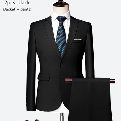 Men's 3-Piece Slim Fit Wedding Suit