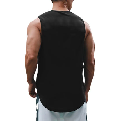 Débardeur de sport pour hommes, vêtements d'entraînement de fitness, chemise ample sans manches à séchage rapide pour musculation