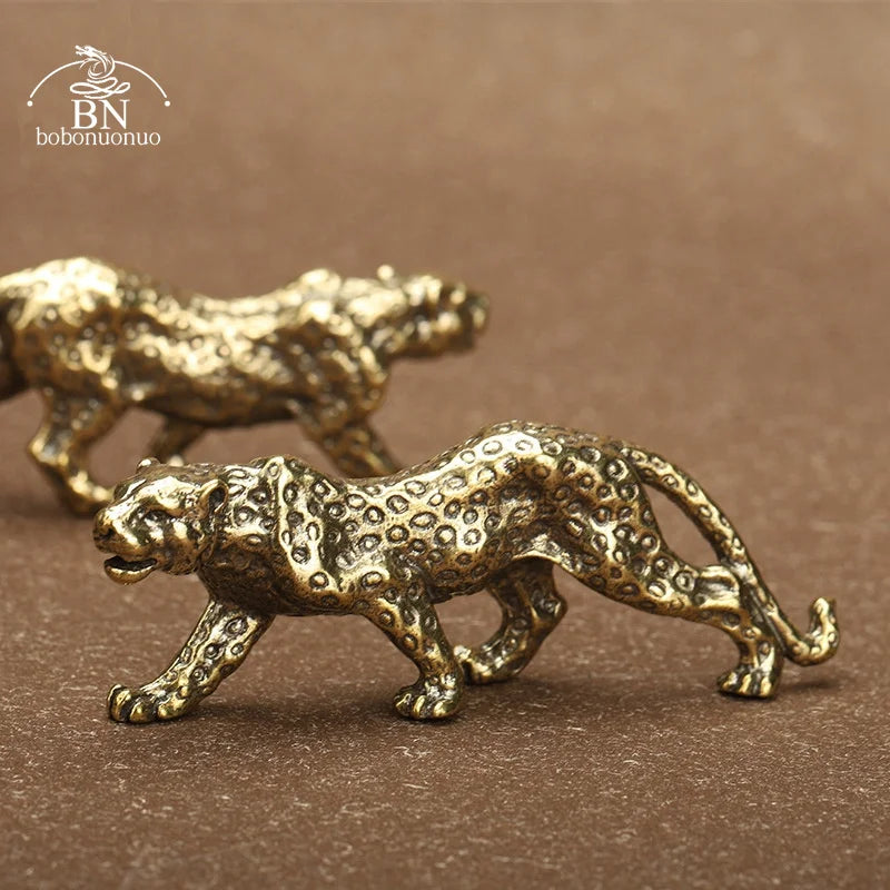 Vintage Brass Cheetah- Desktop Ornament