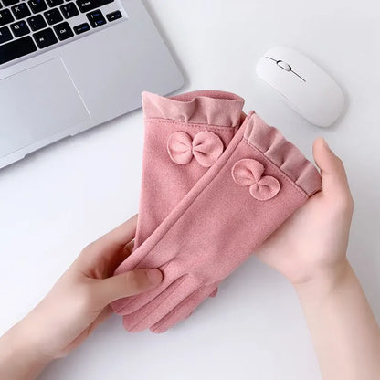 Gants coupe-vent d'hiver pour écran tactile pour femmes