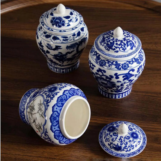 Blue White Porcelain Restaurant Decor Jar vases