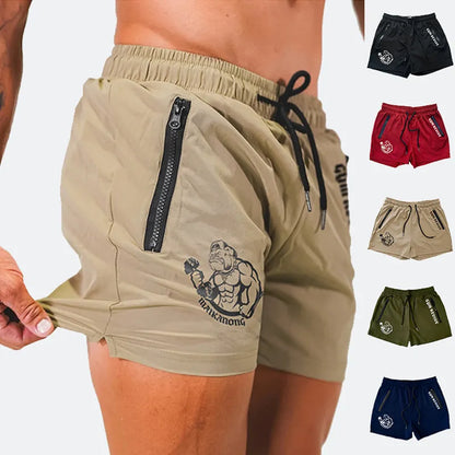 Bedruckte Sommershorts für Herren | Schnelltrocknend &amp; Reißverschlusstaschen