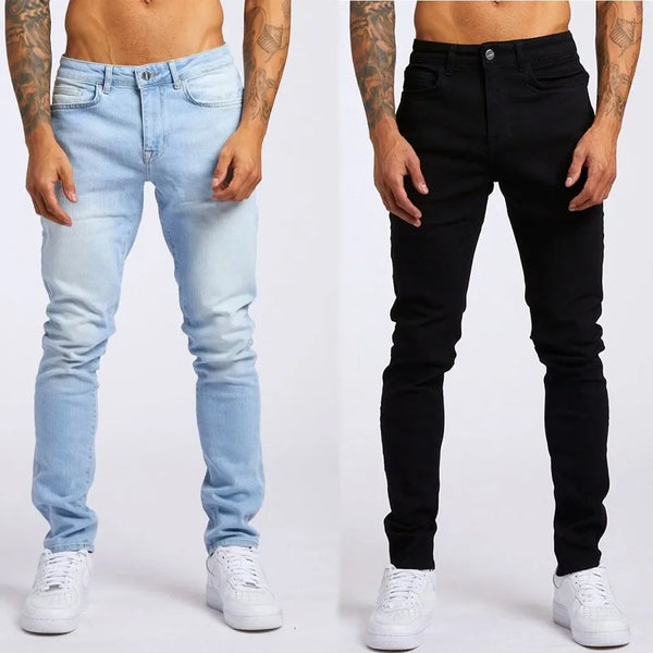 Men's Slim Fit Elastic Bootcut Denim Jeans