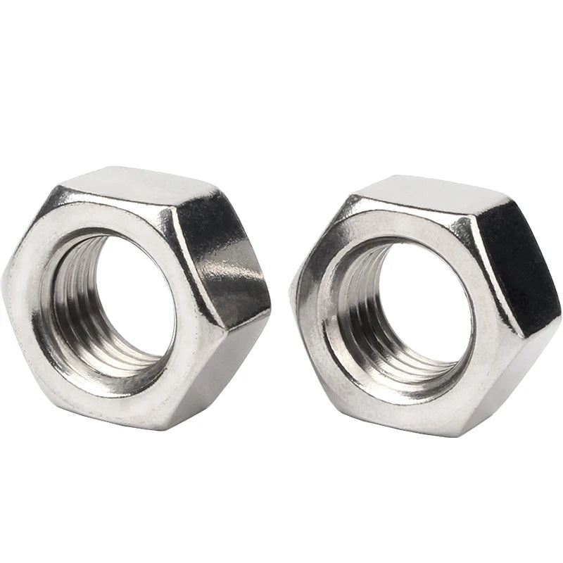 Stainless Steel Hex Nuts for Various Screws