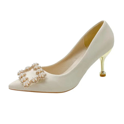 Women's Thin High Heeled Wedding Shoes