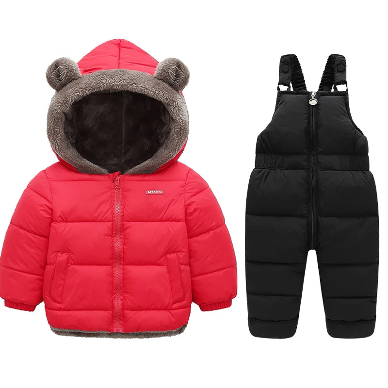 Winter Lamb Fleece Coat & Pants Set