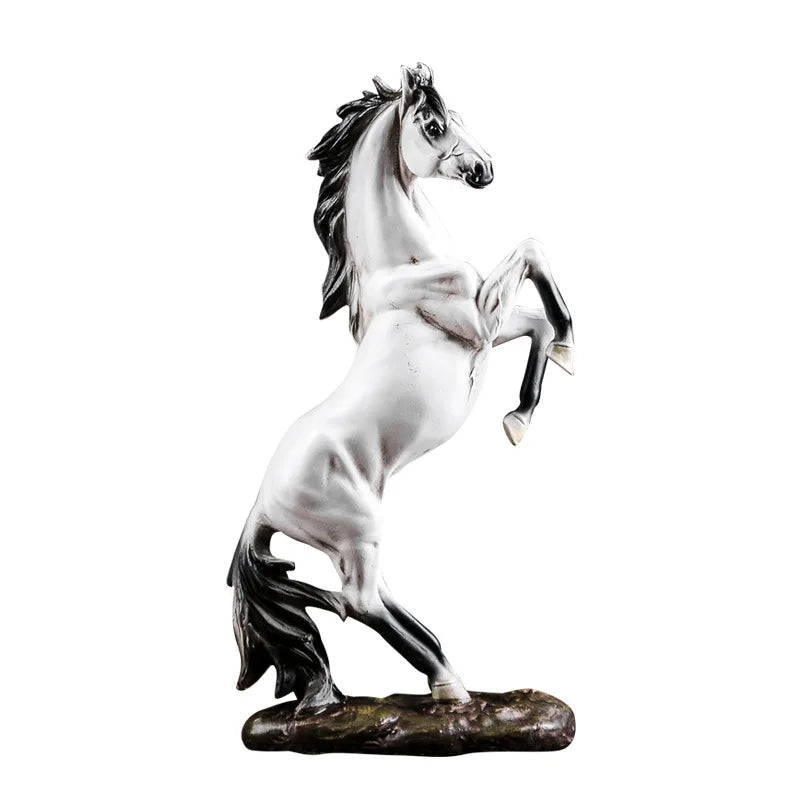 European Elegance- Horse Resin Sculpture