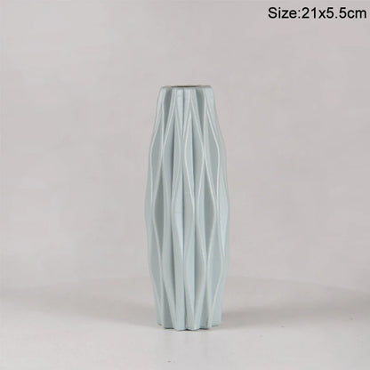 Moderne Blumenvase aus Kunststoff, nordische Heimdekoration