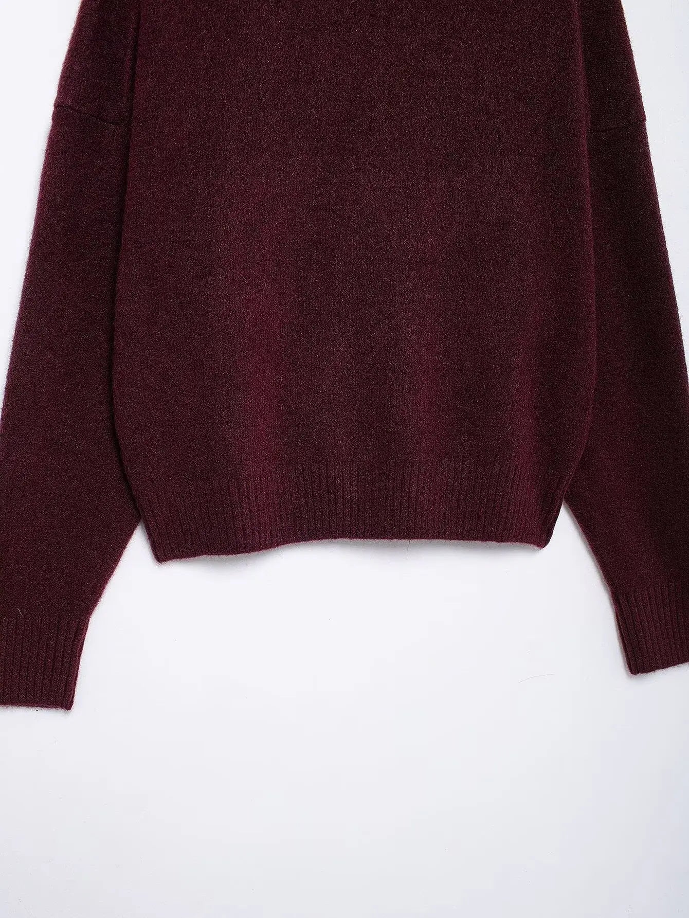 Pull ample à col rond pour femme