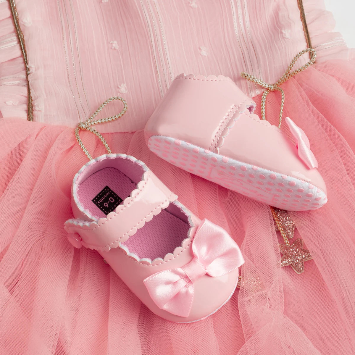 Meckior Classic Bowknot Baby Girl Shoes