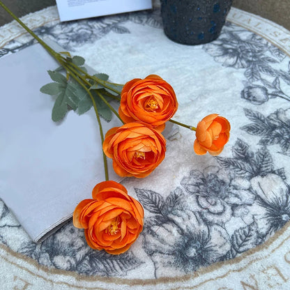 4 Köpfe Seidenpfingstrosenstrauß Künstliche Blumen