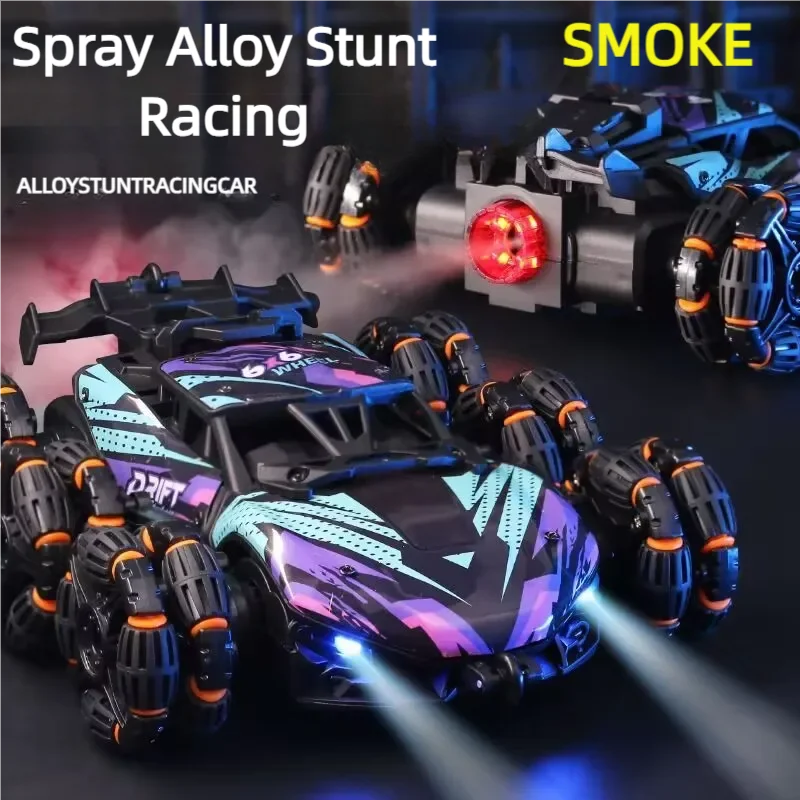 Spray Twisting Stunt RC Car - Six-Wheel Toy