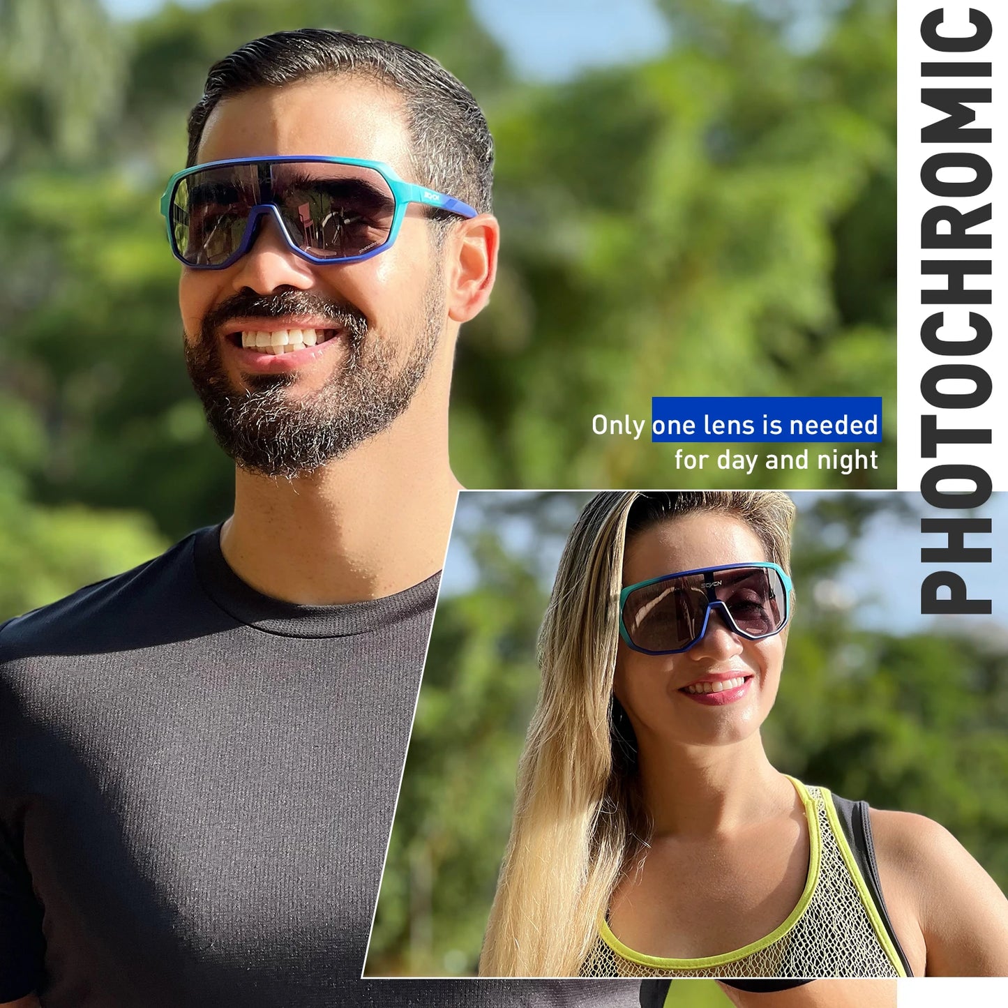 UV400-Sportsonnenbrille für Herren und Damen