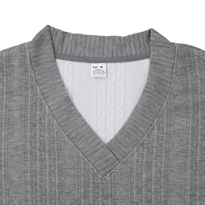 Ensemble de luxe décontracté à col en V pour hommes d'été