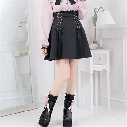 High Waist Mini Bow Skirt