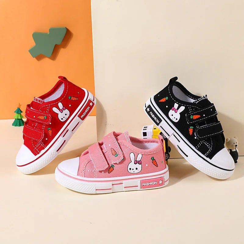 Canvas-Sneaker mit Cartoon-Motiv für Jungen und Mädchen