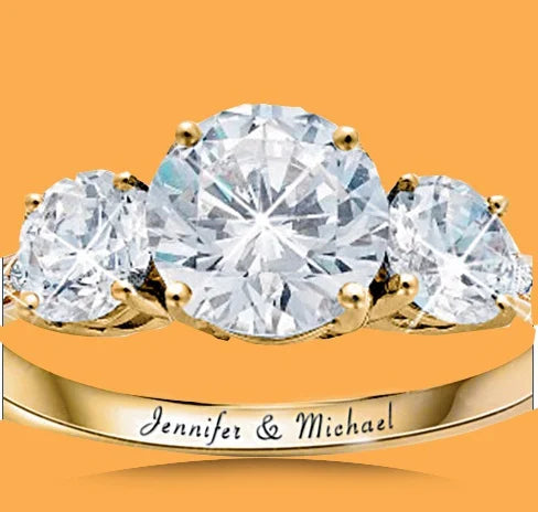 Women's Cubic Zirconia Wedding Rings Set