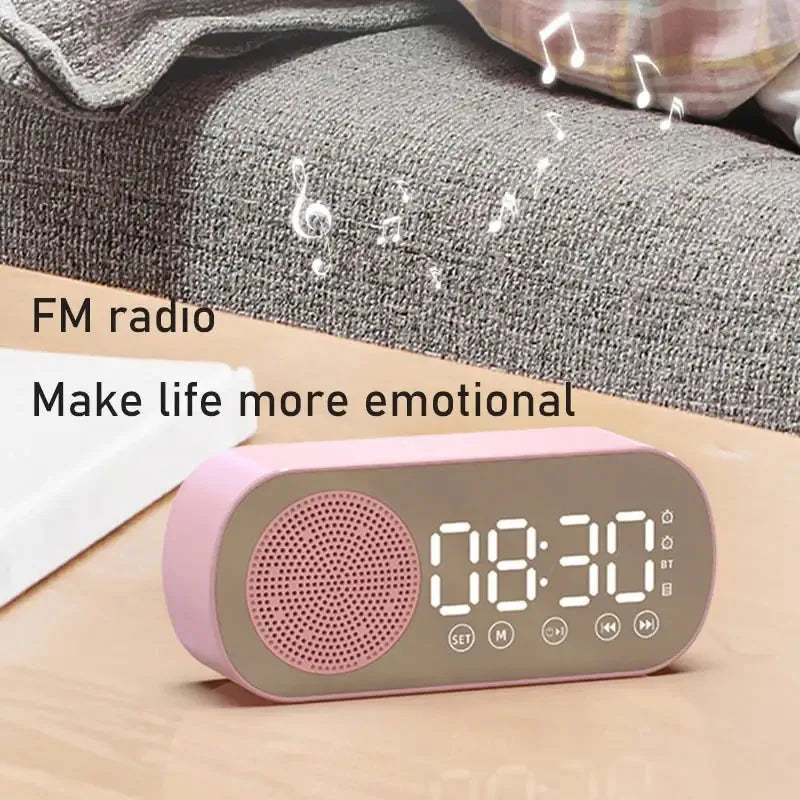 Digital Alarm Clock with Bluetooth Speaker & FM Radio