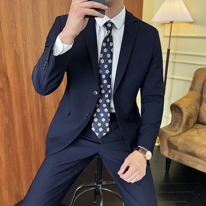 Stylish Men's Blazer and Pants Suit Set