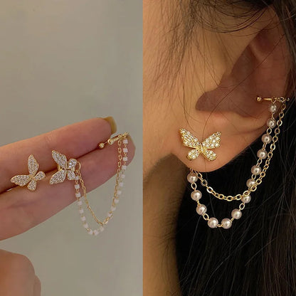 Luxury Star Butterfly Ear Cuffs