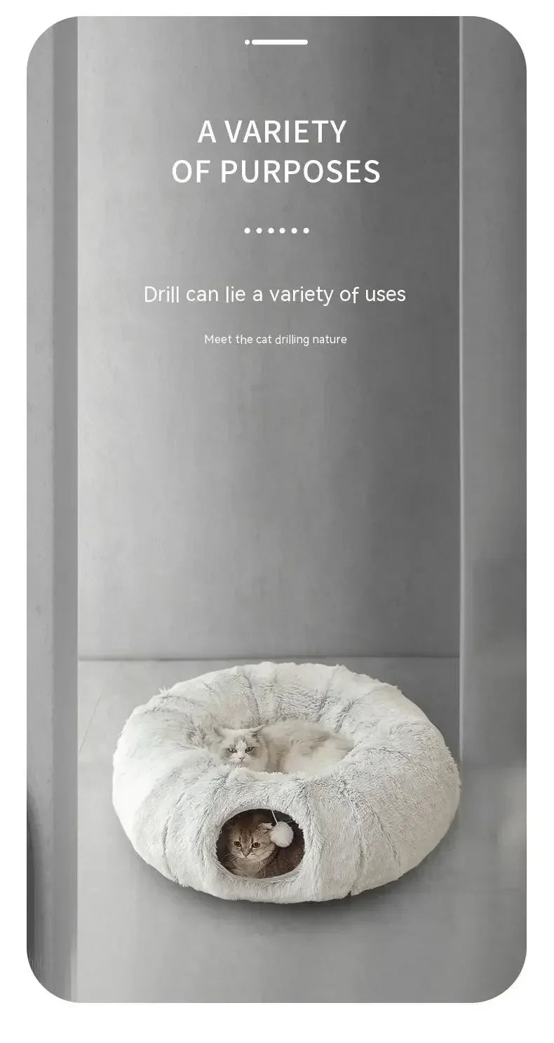 Faltbarer, warmer Haustier-Nest-Tunnel