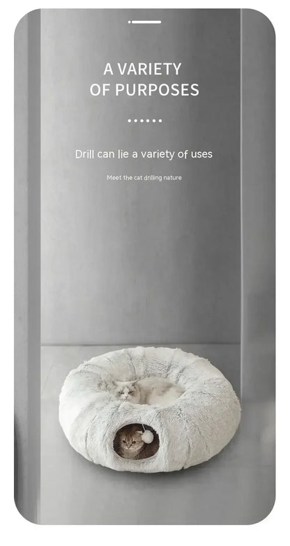 Faltbarer, warmer Haustier-Nest-Tunnel