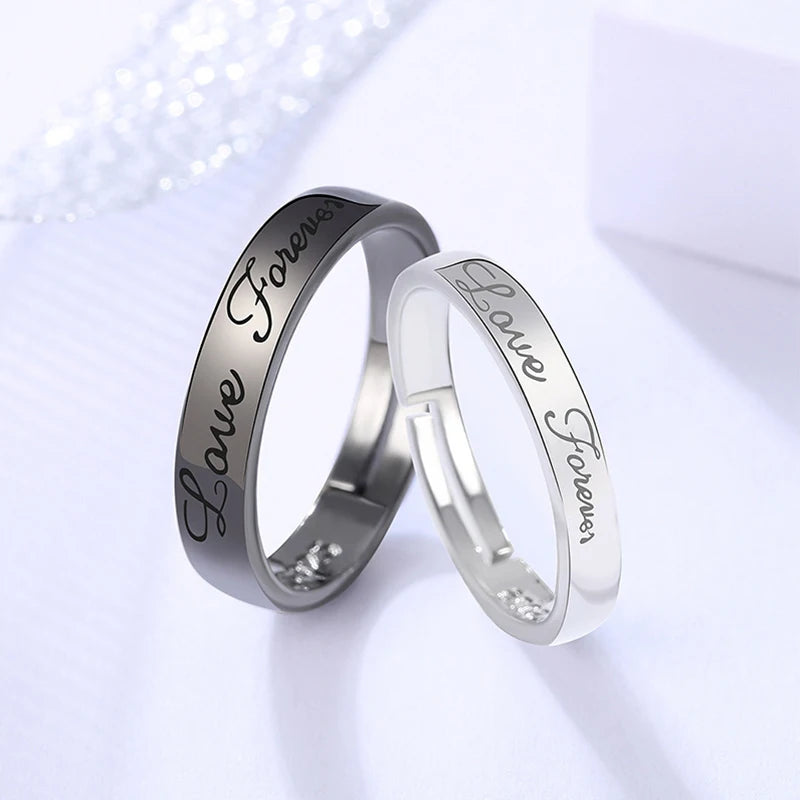 2Pcs Simple and Elegant Moissanite Platinum Wedding Rings