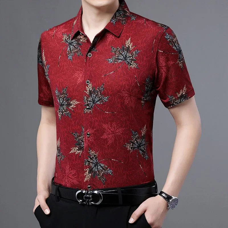 Men's Short Sleeves Cotton T Shirt - Male Summer Clothes