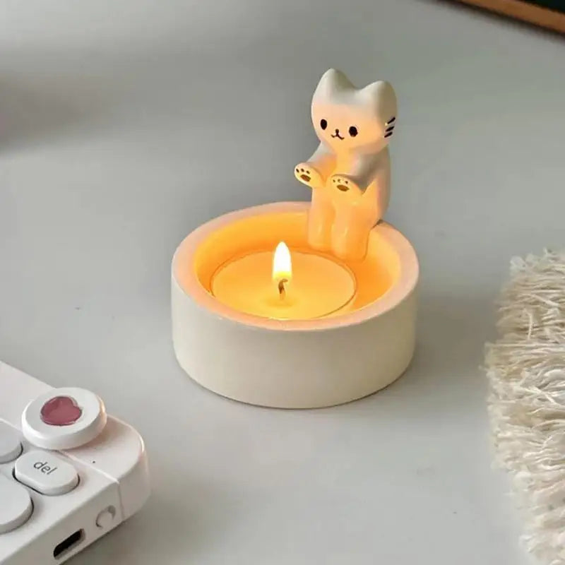 Grilled Cat Aromatherapy Candle Holder