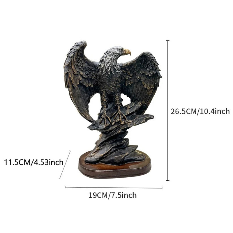 Retro Eagle Statue - Office Desk Decor