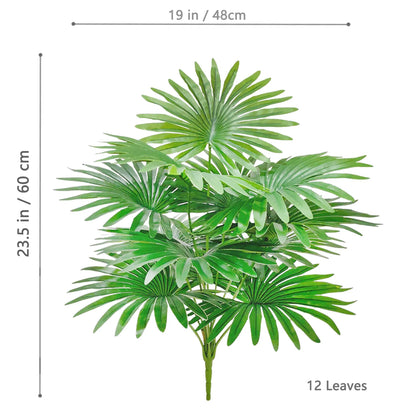 60-105cm Artificial Fan Leaf Tropical Decoration