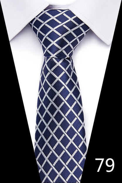 Handgefertigte blau-rot gestreifte Punktekrawatte für Männer