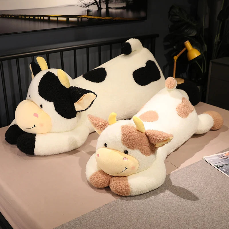 Jouets en peluche de vache – Oreiller en peluche de dessin animé