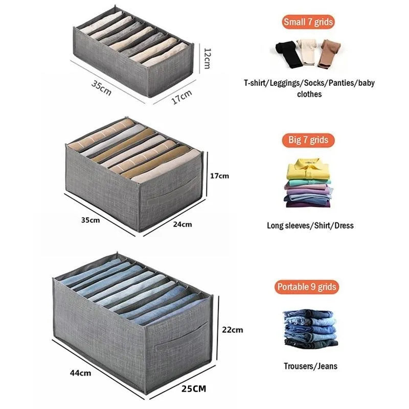 Organisateur de boîte de rangement pour vêtements et pantalons