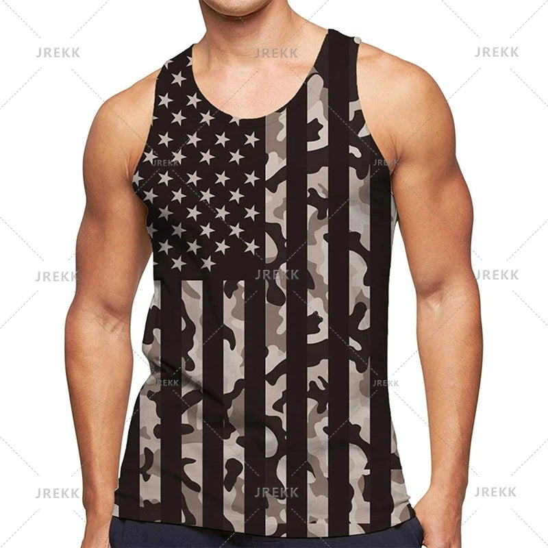 Urban 3D Graffiti Men's Tank Top