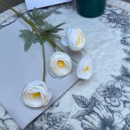 4 Köpfe Seidenpfingstrosenstrauß Künstliche Blumen