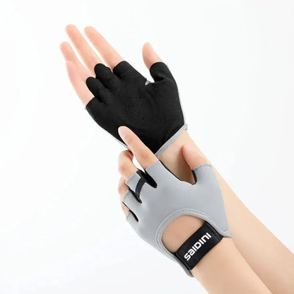 Gants de sport demi-doigts pour femmes – Absorbant les chocs