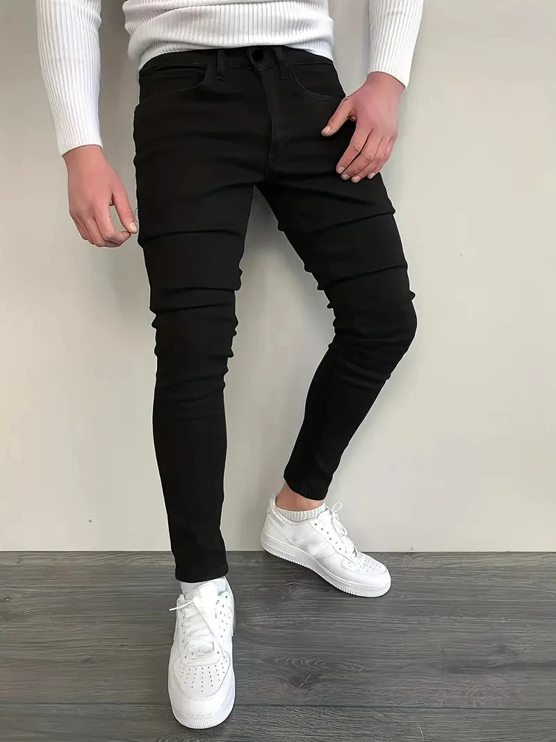 Stretch-Skinny-Denim-Jeans für Herren