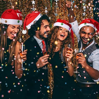 LED Weihnachtsmütze Weihnachtsmannmütze für Kinder &amp; Erwachsene