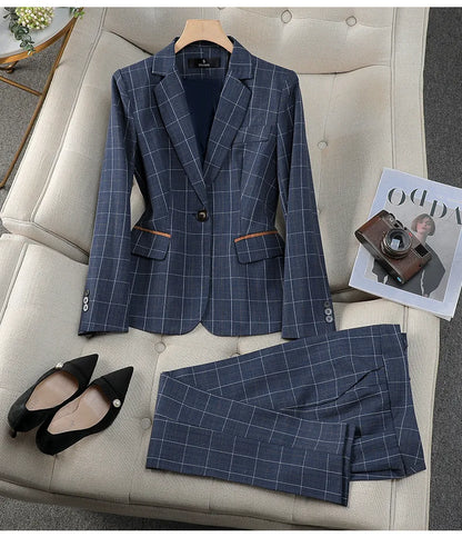 Hochwertige Blazer-Anzughose im britischen Stil für Damen